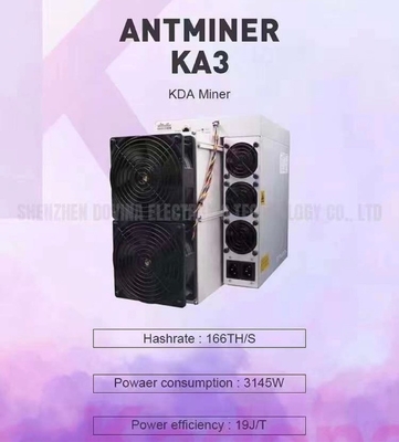 Kế hoạch khai thác máy khai thác tiền điện tử Antminer KA3 166T Asic Blockchain Kadena Miners